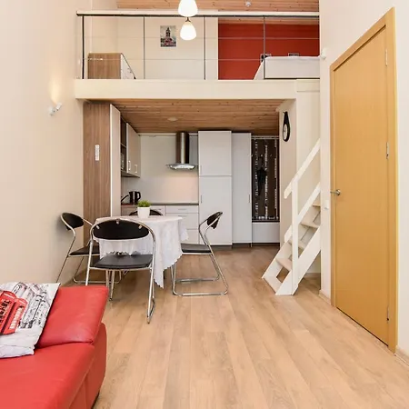 Grey Red Apartment Palanga